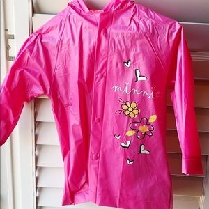 Disney Minnie Mouse little girls Raincoat Medium